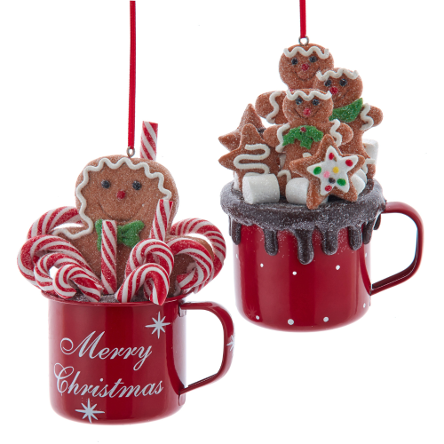 Adornos Taza de Chocolate con Hombrecitos de Jengibre