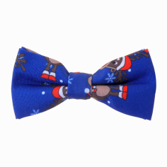 Pajarita Infantil Azul con Rudolph