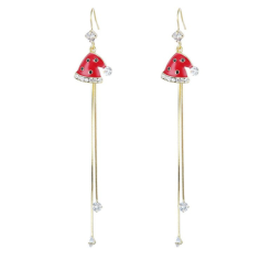 Pendientes Colgantes Gorro de Papá Noel