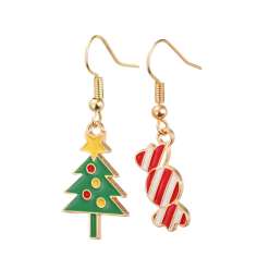 Pendientes Navideños Caramelo y Árbol