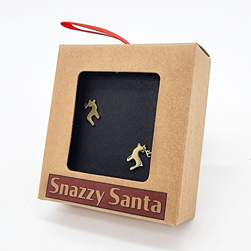 Pendientes de Reno Navideño