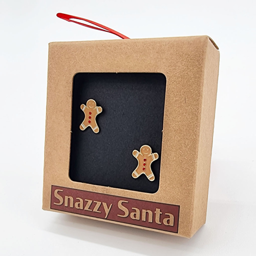 Pendientes Navideños Muñeco de Jengibre