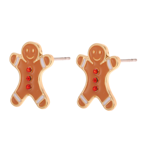 Pendientes Navideños Muñeco de Jengibre