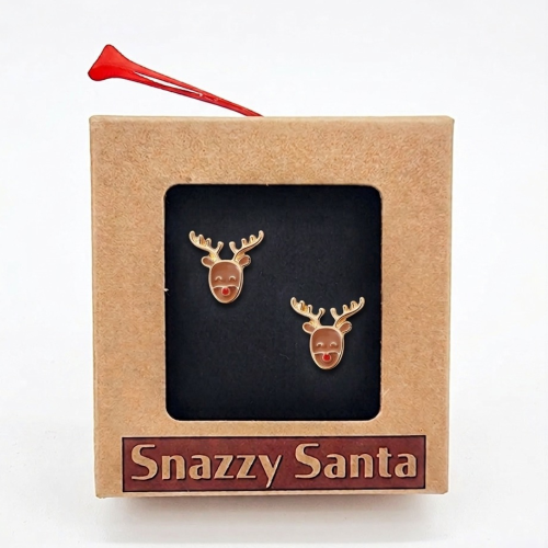 Pendientes Navideños Reno Rudolph