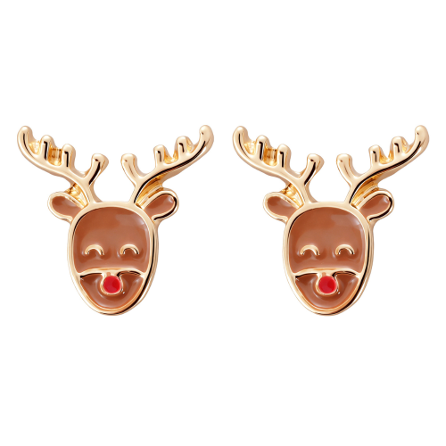 Pendientes Navideños Reno Rudolph