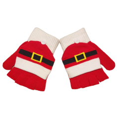 Guantes Sin Dedos Cinturón de Papá Noel