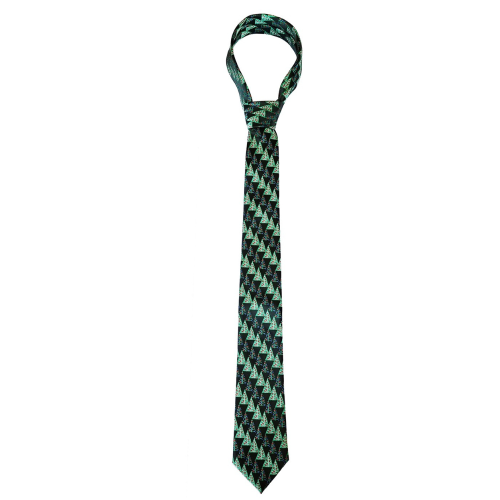 Corbata Estampado de Pinos Navideños