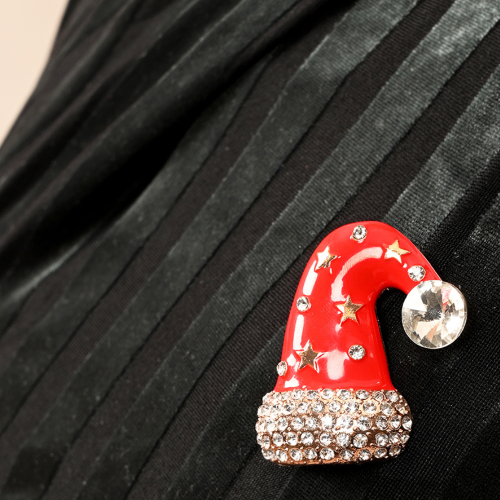 Broche Navideño Gorro de Papá Noel