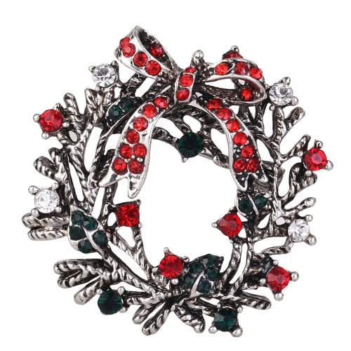 Broche Navideño Corona de Adviento