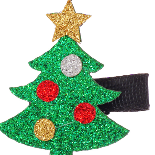 Horquillas Navideñas Árbol de Navidad y Papá Noel