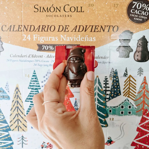 Calendario de Adviento Figuras 3D Chocolate Negro