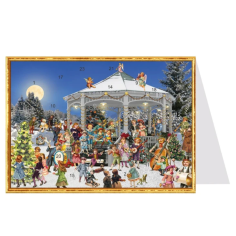 Calendario de Adviento de postal  "El pabellón"