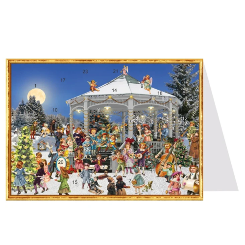 Calendario de Adviento de postal  "El pabellón"