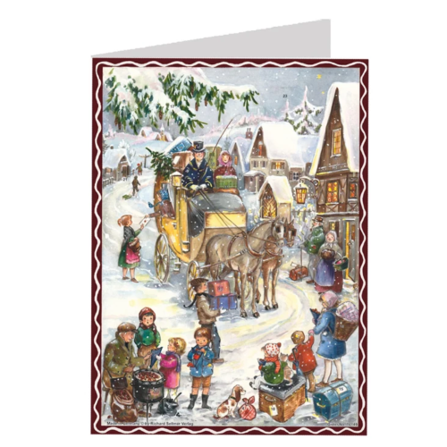 Calendario de Adviento de postal  "El carruaje"