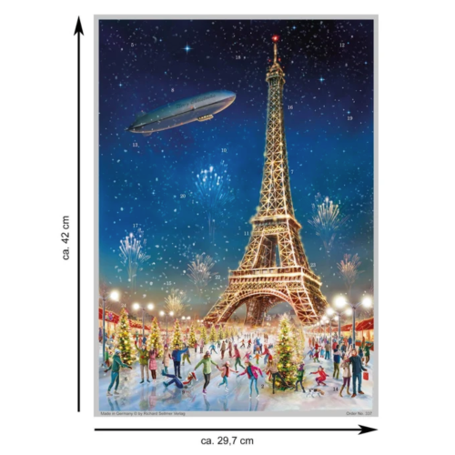 Calendario de Adviento A3 "París Torre Eiffel"