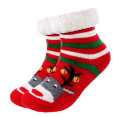 Calcetines Rojos con Rudolph para adultos y niños