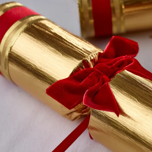 Crackers Navideños Dorados de Lujo Tradicionales