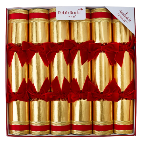 Crackers Navideños Dorados de Lujo Tradicionales