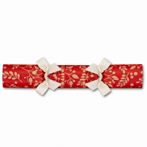 Crackers Navideños Rojos con Lazo