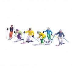 Figurines Standing Skis - 6Pc