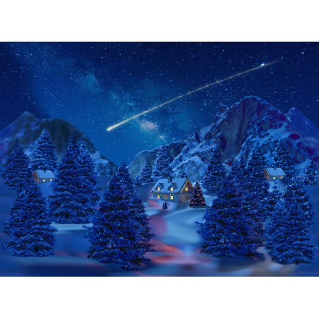 Background Lighted Canvas -Falling Star Effect  76X56 Cm
