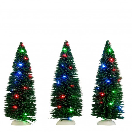 Tree 3 pieces multicolour lights battery operated - h14