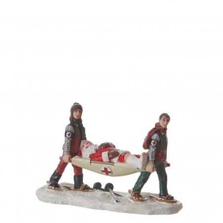 Santa's ski accident  - l11xw4xh7cm