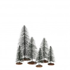 Bristle tree Scandinavian 6 pieces - h22xd10cm