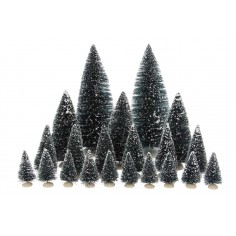 Bristle tree assorted 21 pieces - h22xd8cm