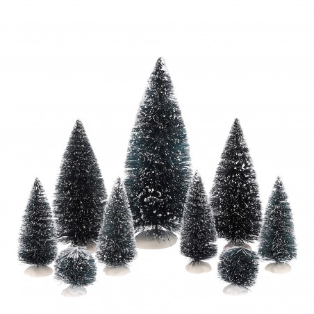 Bristle tree assorted 9 pieces - l8xw8xh22cm